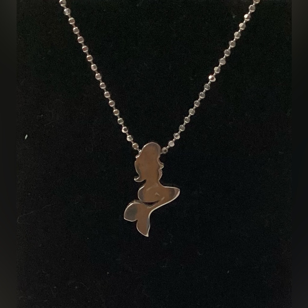 Alex Woo Sterling Silver Mermaid Pendant Necklace